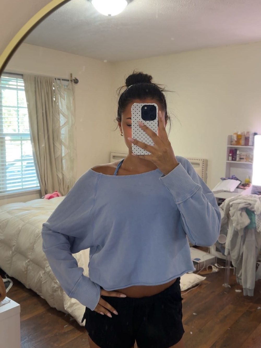 JoyLab Light Blue Crewneck Sweatshirt